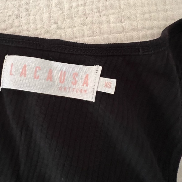 SOLD NWT LACAUSA Roxy Tank in Black - Picture 7 of 8